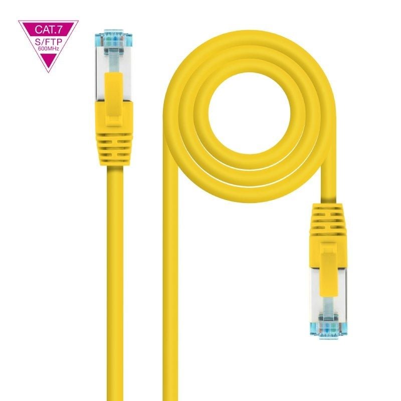 Cabo de Rede RJ45 SFTP Nanocable 10.20.1700-l25-y Cat.7 / LSZH / 25cm / Amarelo