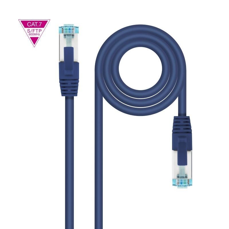 Cabo de Rede RJ45 SFTP Nanocable 10.20.1701-bl Cat.7 / 1m / Azul
