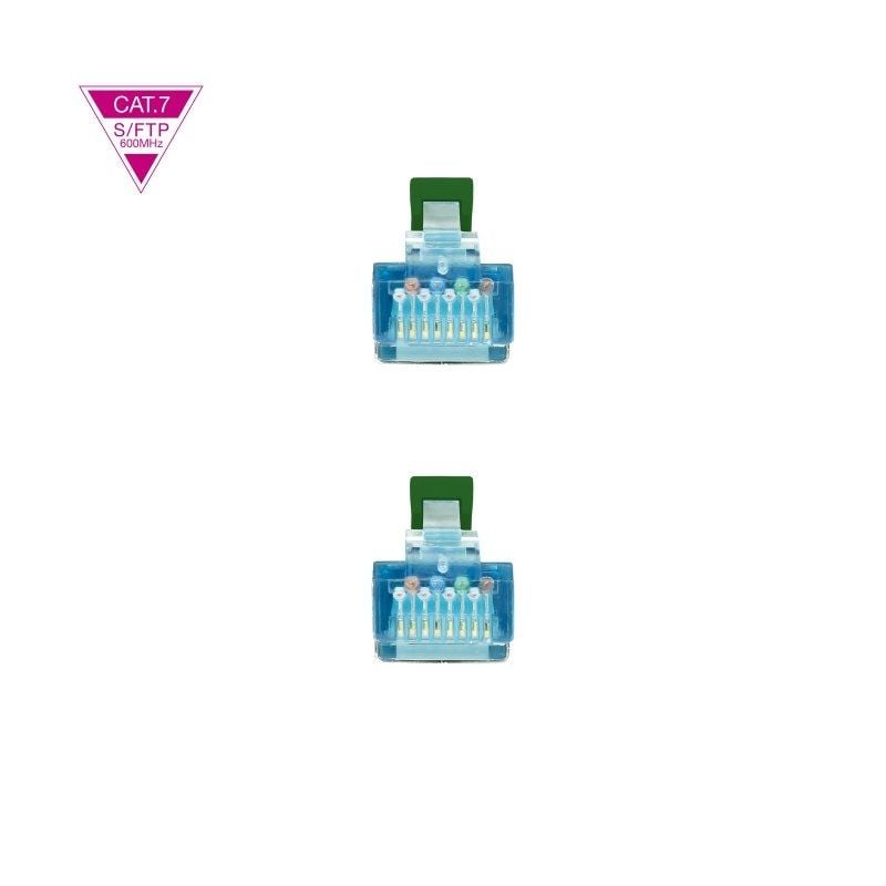 Cabo de Rede RJ45 SFTP Nanocable 10.20.1702-gr Cat.7 / 2m / Verde