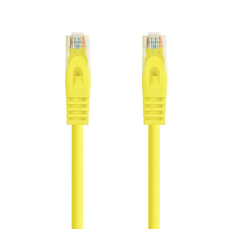Cabo de Rede RJ45 UTP Nanocable 10.20.1800-l25-y Cat.6a / LSZH / 25cm / Amarelo