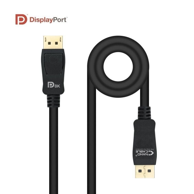 Cabo Displayport 1.4 8K Displayport Nanocable 10.15.2501-l150 / Displayport Macho - Displayport Mac…