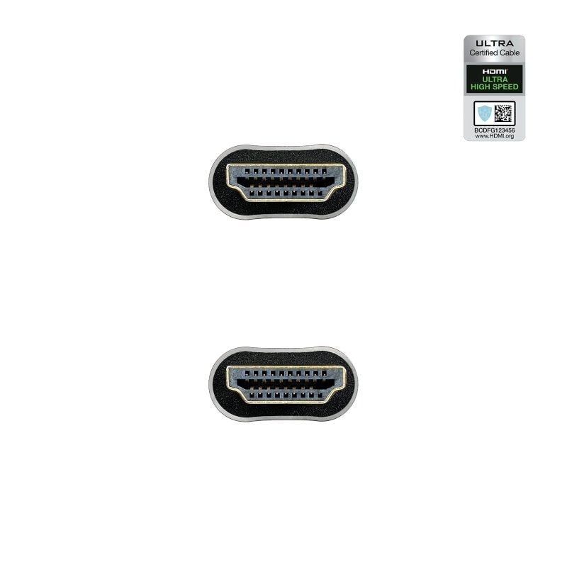 HDMI 2.1 8K Nanocable 10.15.8102 / Macho HDMI - Macho HDMI / 2m / Certificado / Preto