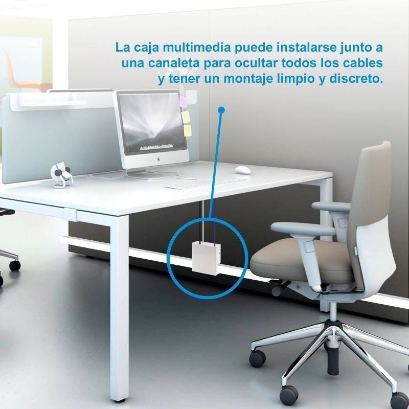 Caixa de Junção Nanocable 10.35.0003 / VGA - HDMI - Jack 3.5 - RCA - USB 3.0 - USB 2.0 - 2x RJ45