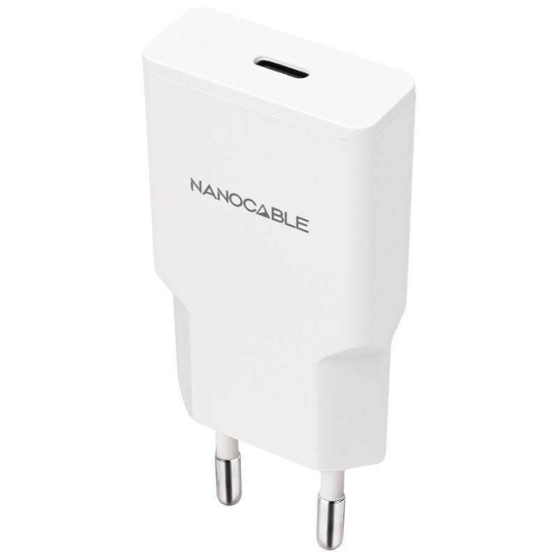 Carregador de Parede Nanocable 10.10.2027 / 1xusb Type-c / 30W / Branco