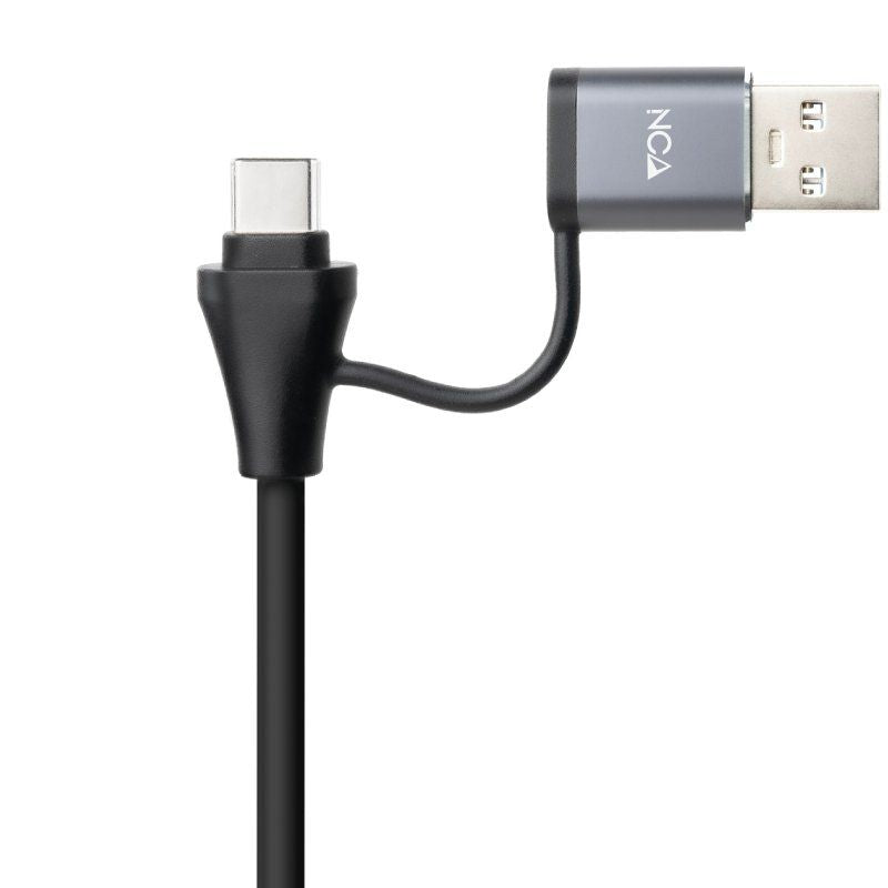 Hub USB + USB Type-c 3.0 Nanocable 10.03.0412 / 3xusb / 1xrj45 / Cinzento