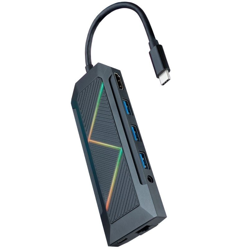 Docking USB Type-c Nanocable 10.16.0901 / 3xusb / 1xusb Type-c PD / 1xhdmi / 1xrj45 / 1xsd TF Card…