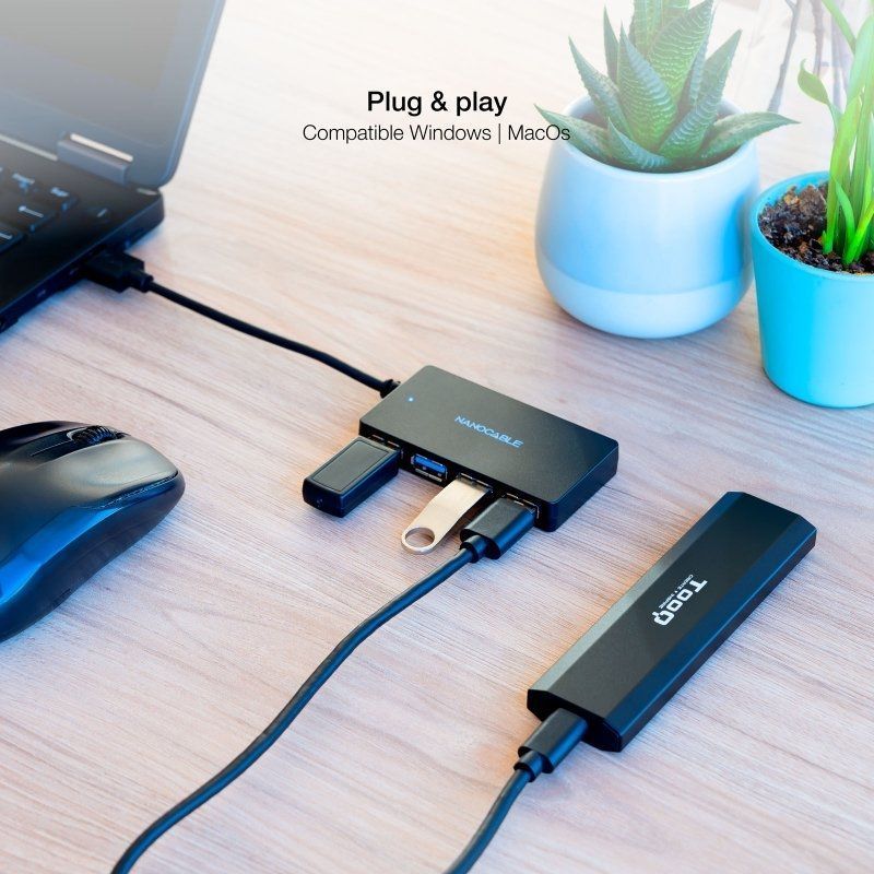 Hub USB 3.0 Nanocable 10.16.4403 / 4xusb