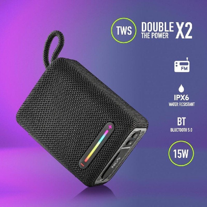 Altifalante Bluetooth NGS Roller Furia 1 / 15W / 2.0 / Preto