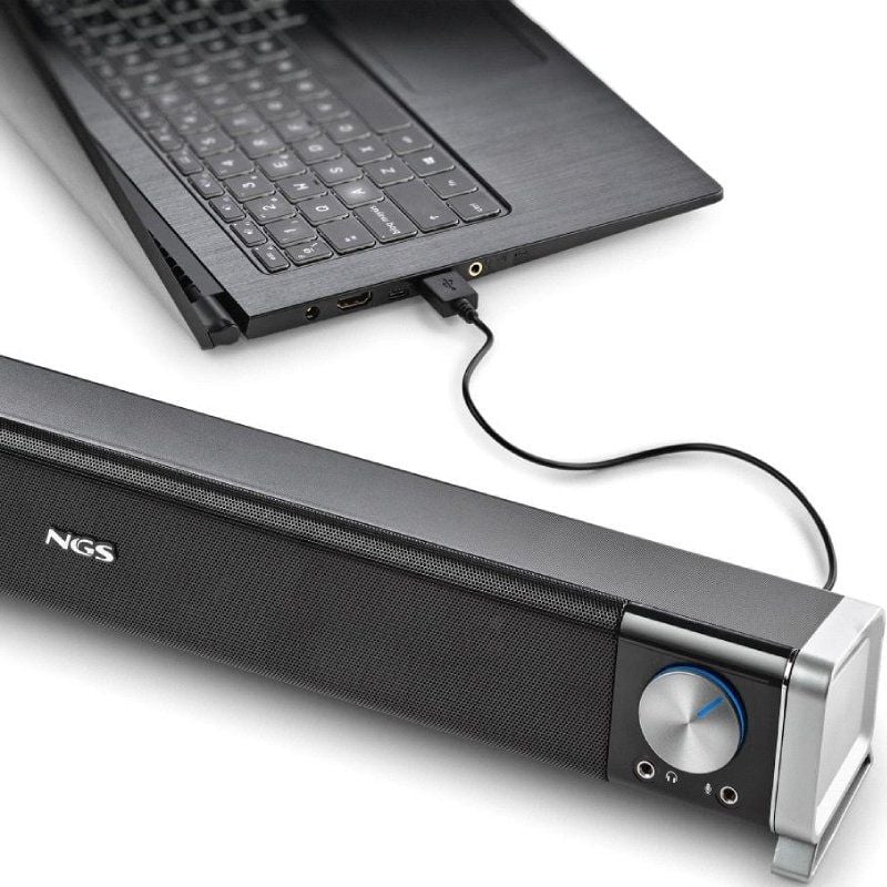 Barra de Som Bluetooth NGS Subway / 40W / 2.0 / Preto