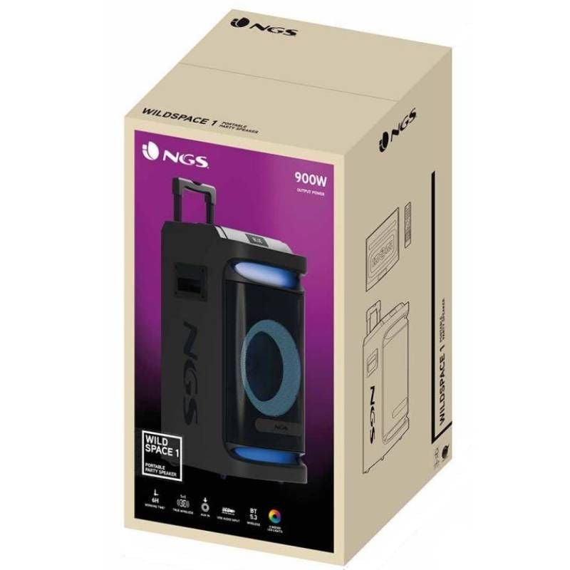 Altifalante Bluetooth Portátil NGS Wild Space 1 / 900W