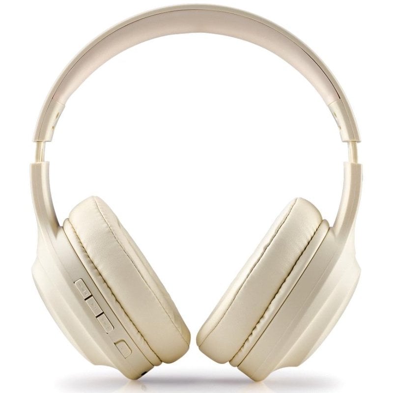 Auscultadores sem Fios NGS Artica Glacier / com Microfone / Bluetooth / Bege