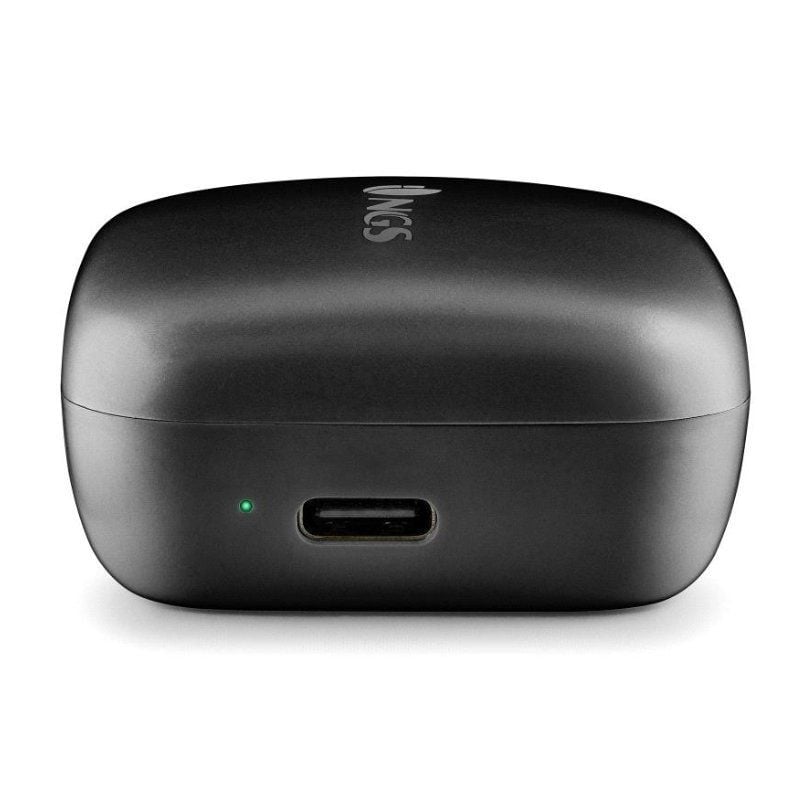 Auscultadores Bluetooth NGS Ártica Move com Estojo de Carregamento / Autonomia 7h / Preto