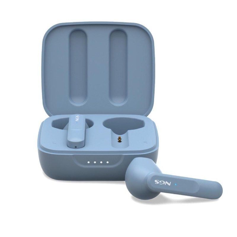 Auscultadores Bluetooth NGS Ártica Move com Estojo de Carregamento / Autonomia 7h / Azul
