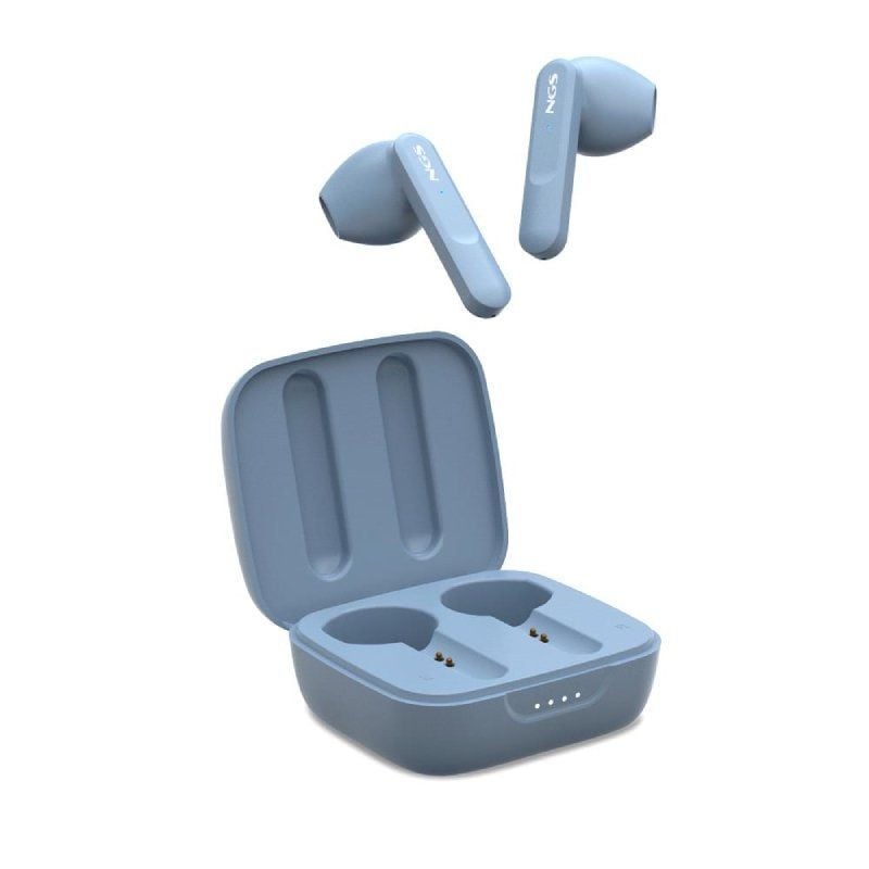 Auscultadores Bluetooth NGS Ártica Move com Estojo de Carregamento / Autonomia 7h / Azul