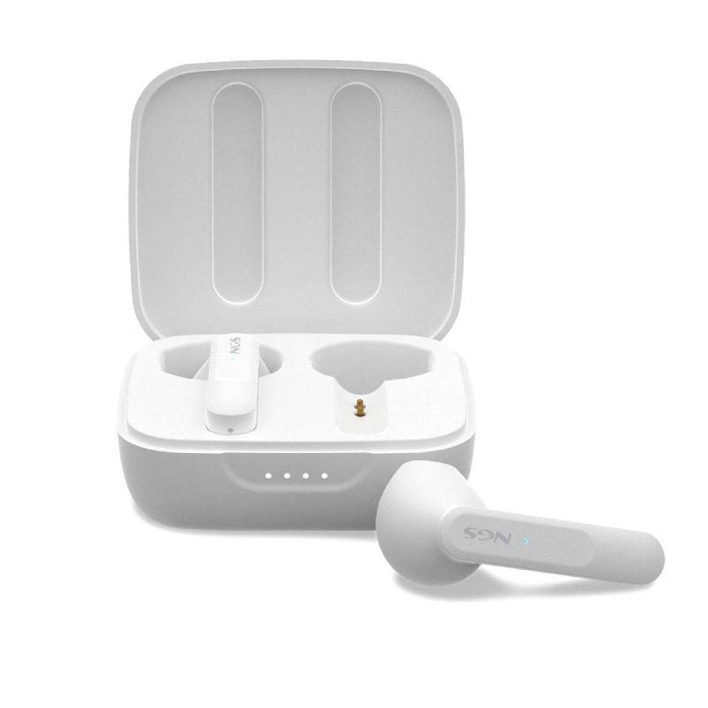 Auscultadores Bluetooth NGS Ártica Move com Estojo de Carregamento / Autonomia 7h / Branco