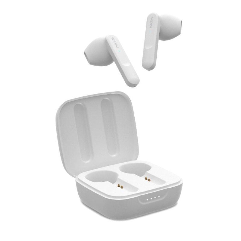 Auscultadores Bluetooth NGS Ártica Move com Estojo de Carregamento / Autonomia 7h / Branco