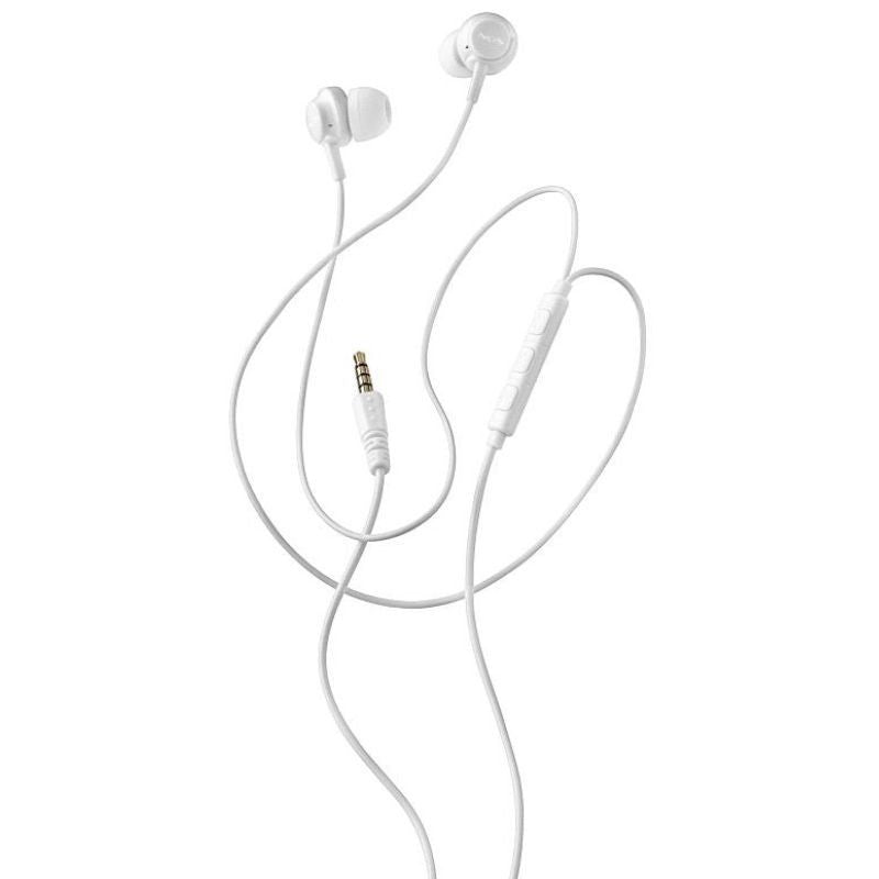 Auscultadores Intra-auriculares NGS Cross Drift / com Microfone / Jack 3.5 / Branco