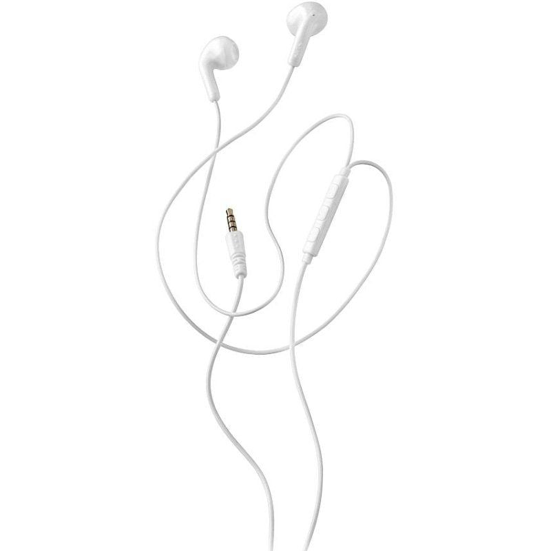 Auscultadores Intra-auriculares NGS Cross Flip / com Microfone / Jack 3.5 / Branco