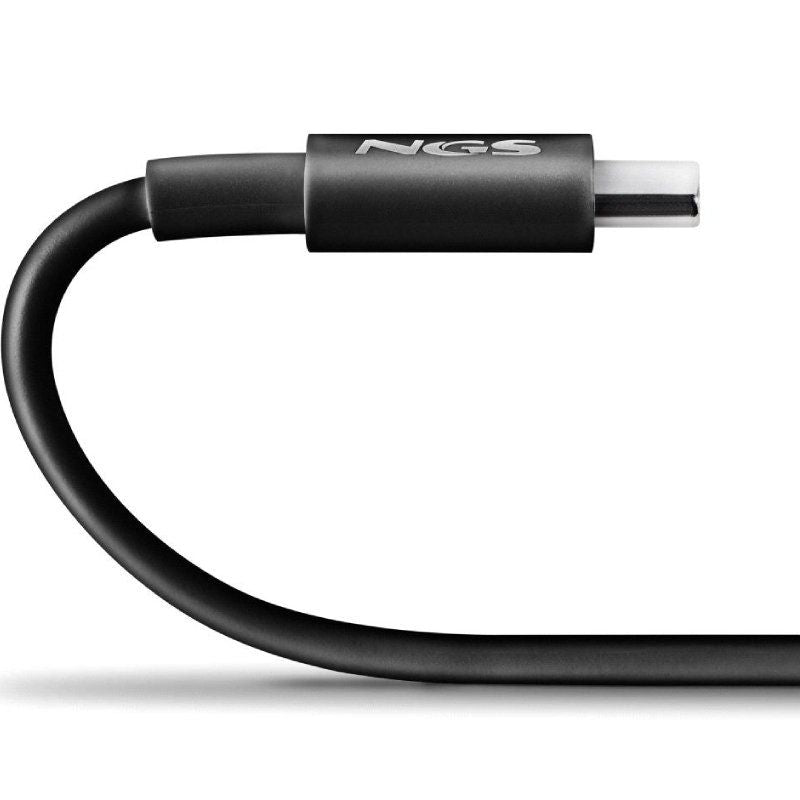 Cabo USB 2.0 Tipo C NGS ZYRO 60w-1 / USB Tipo C Macho - USB Tipo C Macho / Até 60W / 480mbps / 1m /…