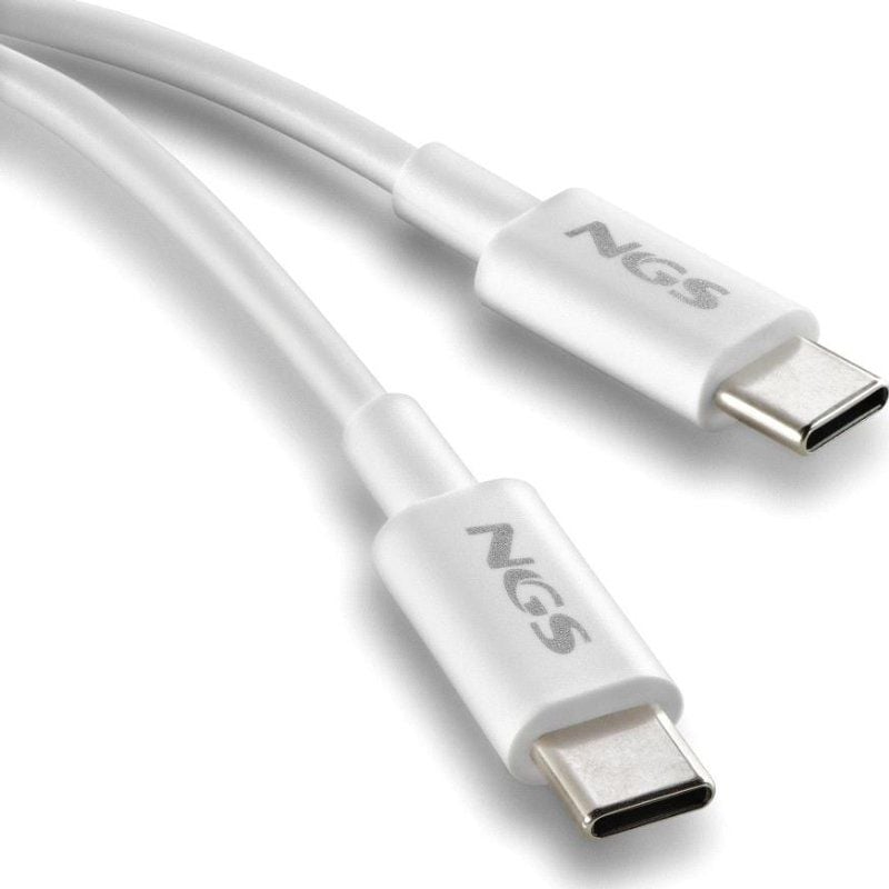 Cabo USB 2.0 Tipo C NGS ZYRO 60w-1 / USB Tipo C Macho - USB Tipo C Macho / Até 60W / 480mbps / 1m /…