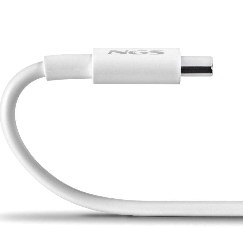Cabo USB 2.0 Tipo C NGS ZYRO 60w-1 / USB Tipo C Macho - USB Tipo C Macho / Até 60W / 480mbps / 1m /…