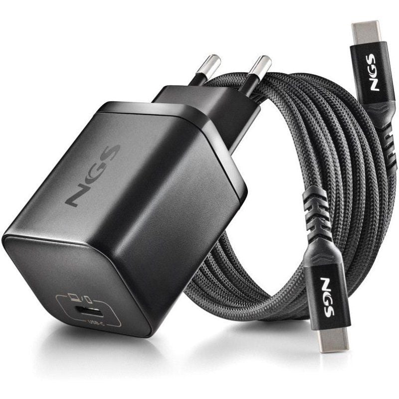 Carregador para Portátil Gan NGS Bud65w-l para Lenovo / 1xusb Type-c / 65W / Automático / 5 Conecto…