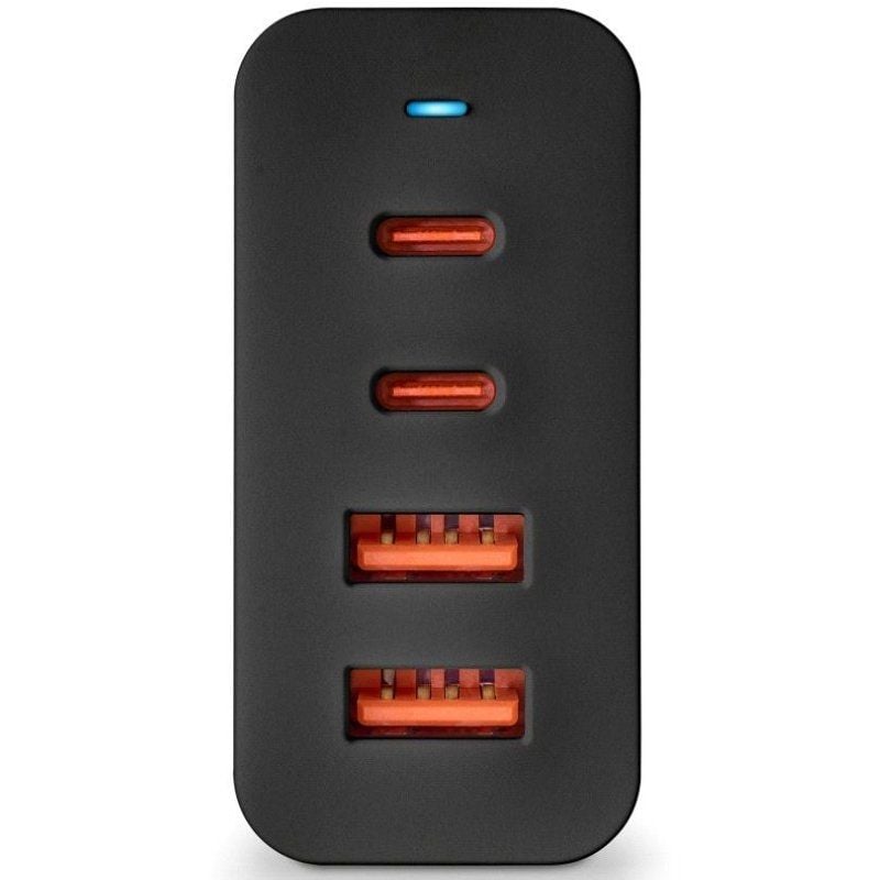 Carregador de Parede NGS Bud 100W Gan / 2xusb Type-c / 2xusb / 100W
