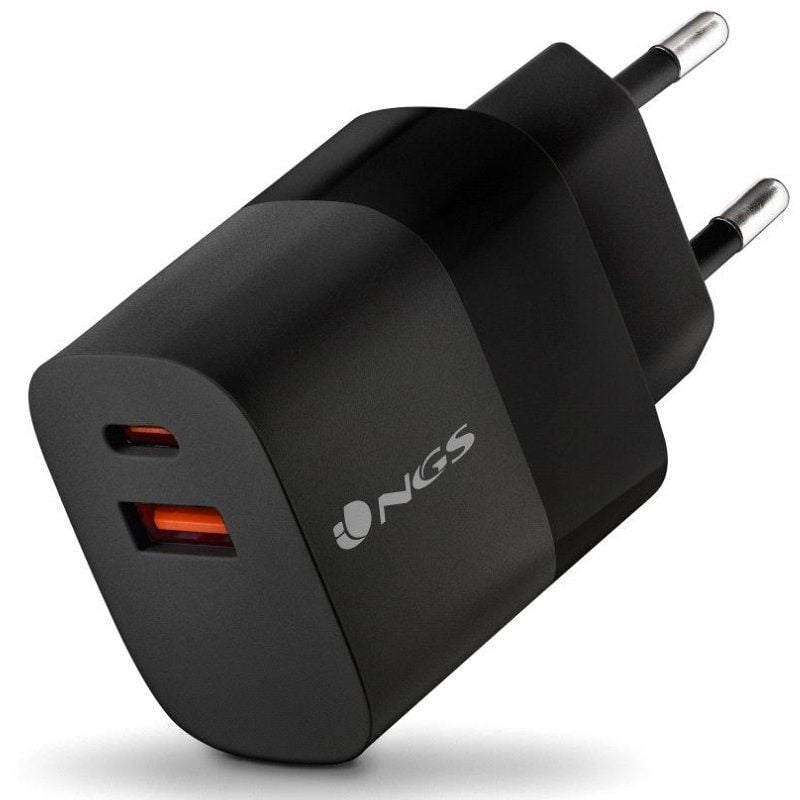 Carregador de Parede Gan NGS Bud 33W / 1xusb Type-c / 1xusb / 33W