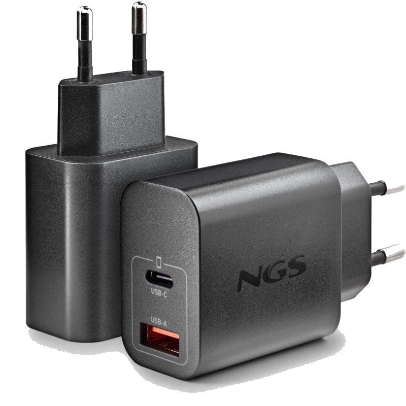Carregador de Parede NGS Era 30W Gan Gan / 1xusb Type-c / 1xusb / 30W