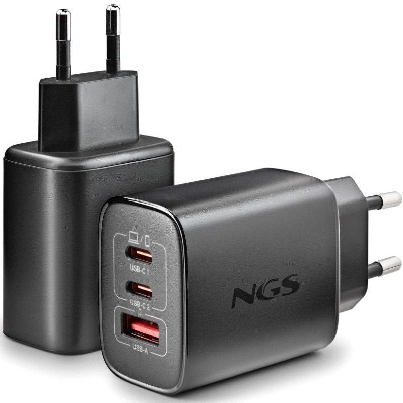 Carregador de Parede Gan NGS Era 65W / 2xusb Type-c / 1xusb / 65W