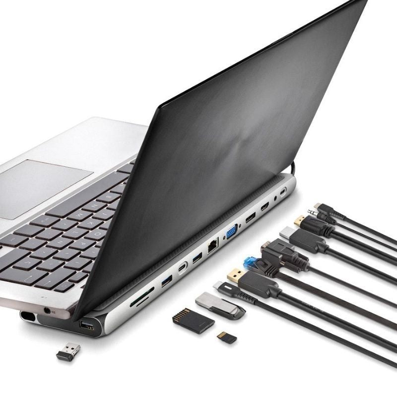 Docking USB Type-c NGS Wonderdock 12 Pro / 3xusb / 2xhdmi 4K / 1xvga / 1xrj45 / 1xleitor de Cartões…