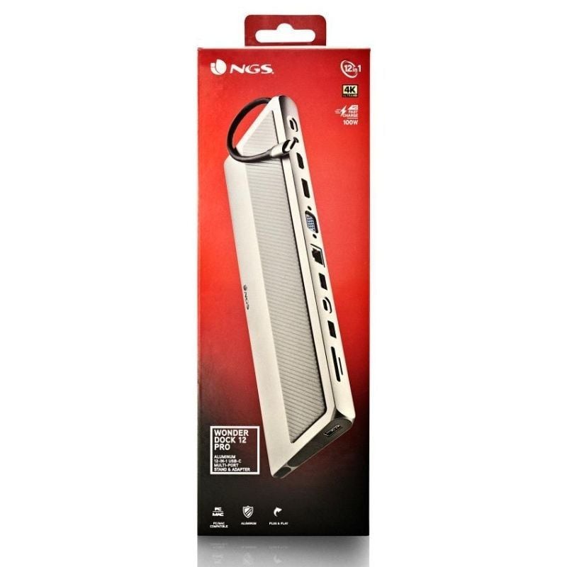 Docking USB Type-c NGS Wonderdock 12 Pro / 3xusb / 2xhdmi 4K / 1xvga / 1xrj45 / 1xleitor de Cartões…