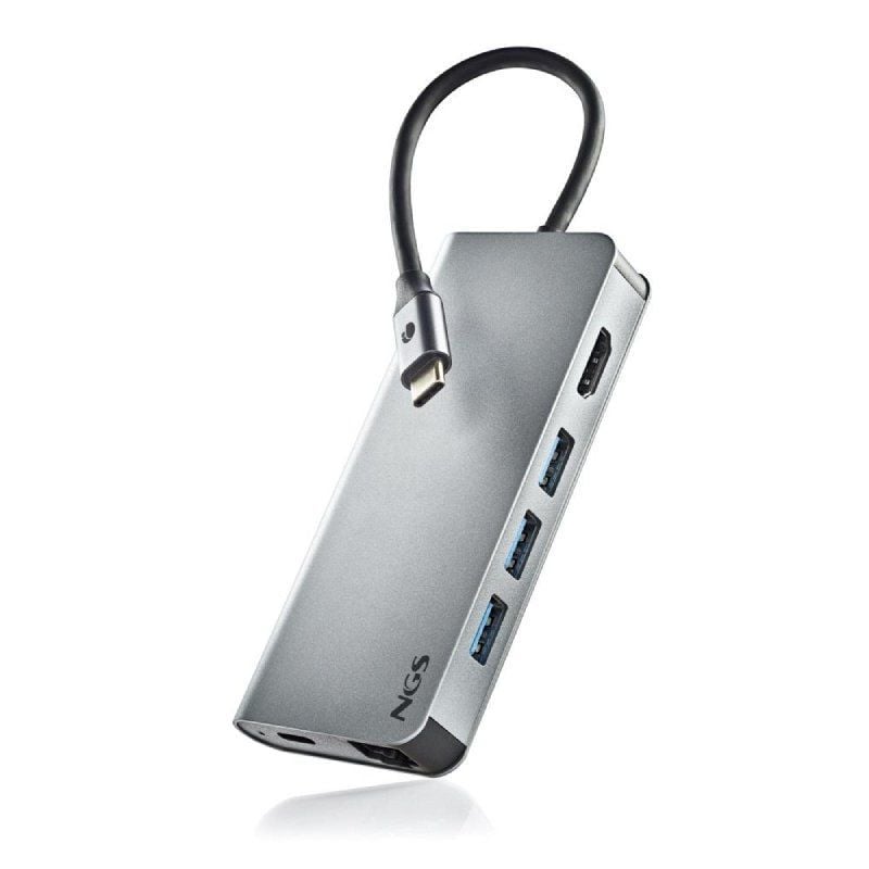 Docking USB Type-c NGS Wonderdock8 / 3xusb / 1xusb Type-c DP / 1xhdmi 4K / 1xrj45 / 1xsd Card Reader