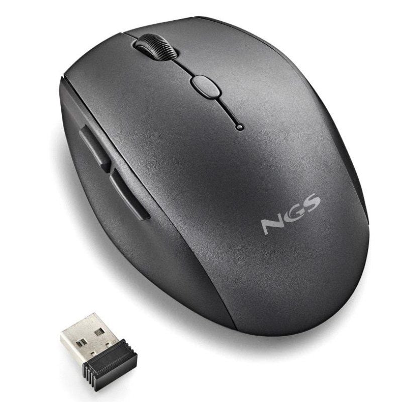 Rato sem Fios NGS Bee Preto / Até 1600 DPI