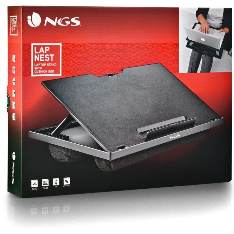 Suporte para Computador Portátil NGS Lapnest para Computadores Portáteis Até 15,6".