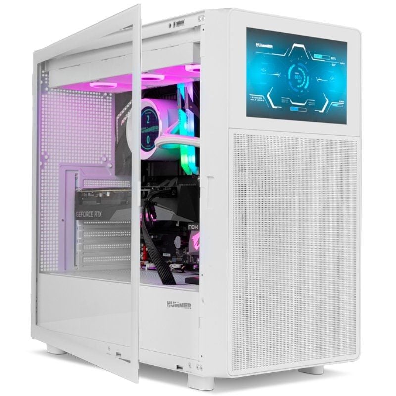 Caixa Gaming Semitower Nox Hummer Bios / Branco