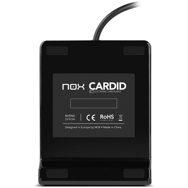 Leitor de Cartões Nox Card ID / USB 2.0 / Preto
