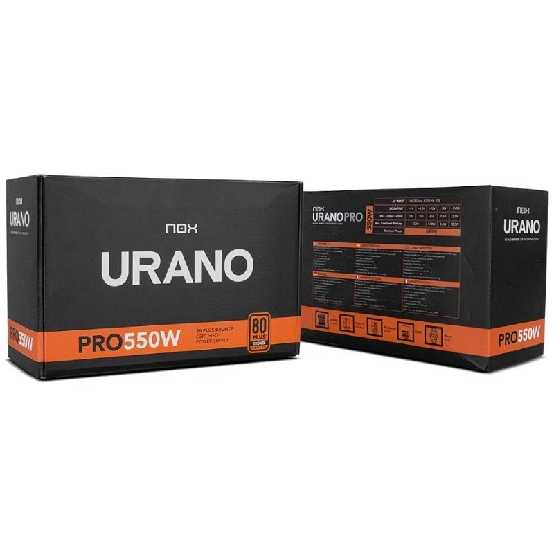 Fonte de Alimentação Nox Urano VX / 550W / Ventilador de 12cm / 80 Plus Bronze
