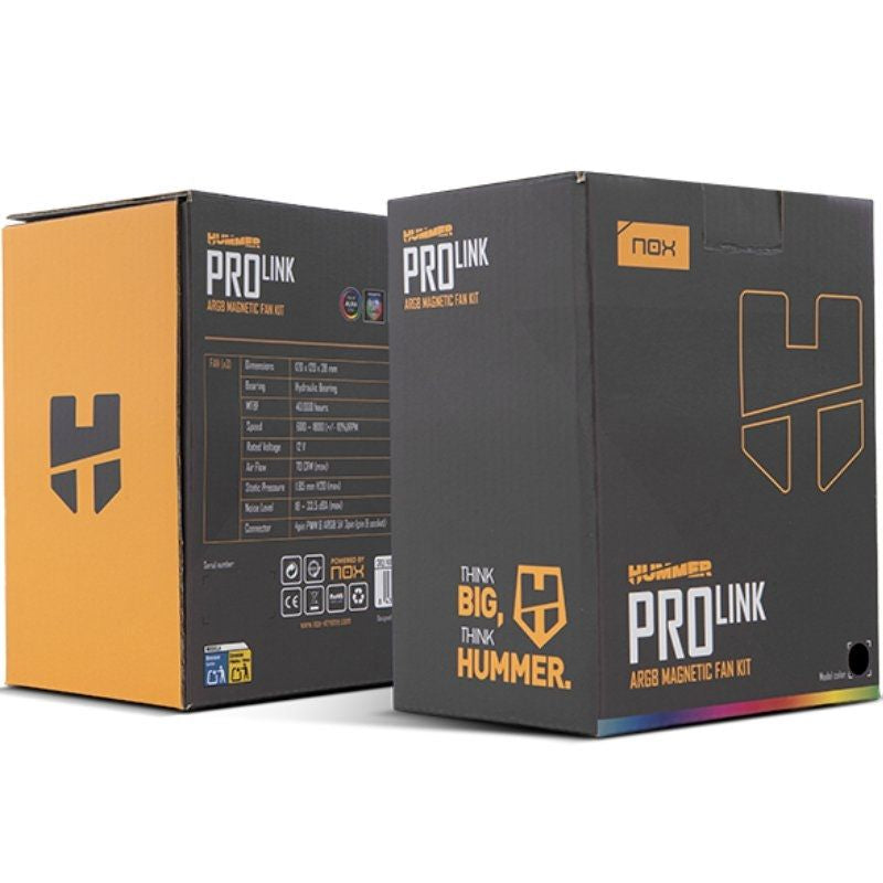 Pack 3 Ventoinhas Nox Pro Link / ARGB / 12cm