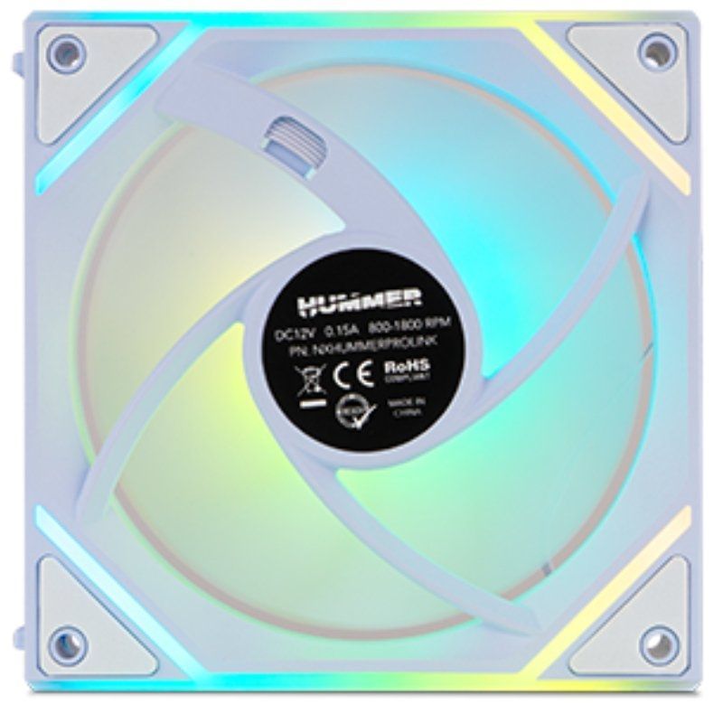 Pack 3 Ventoinhas Nox Pro Link / ARGB / 12cm / Branco