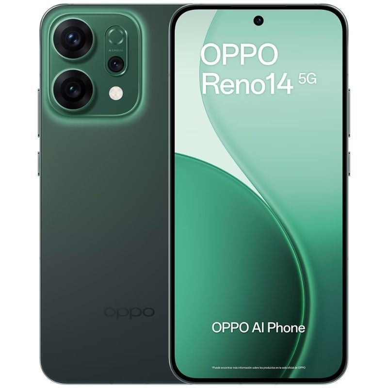Smartphone Oppo Reno 14 12GB / 512GB / 6.59" / 5G / Verde
