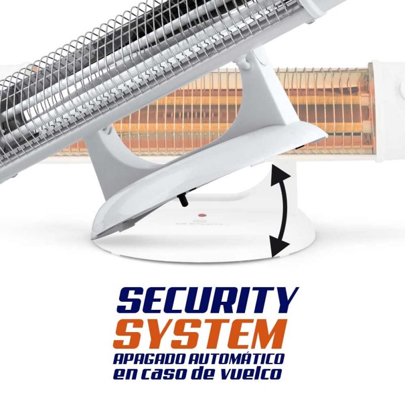 Aquecedor de Quartzo Orbegozo BP 5003 a / 2 Níveis de Potência / 1200W