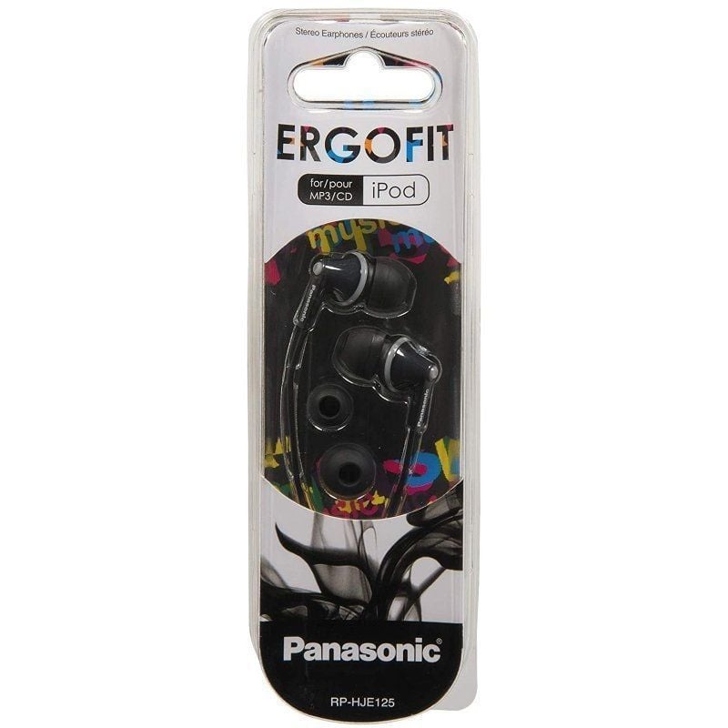 Panasonic Rp-hje125 Auscultadores Intra-auriculares / Ficha 3.5 / Preto
