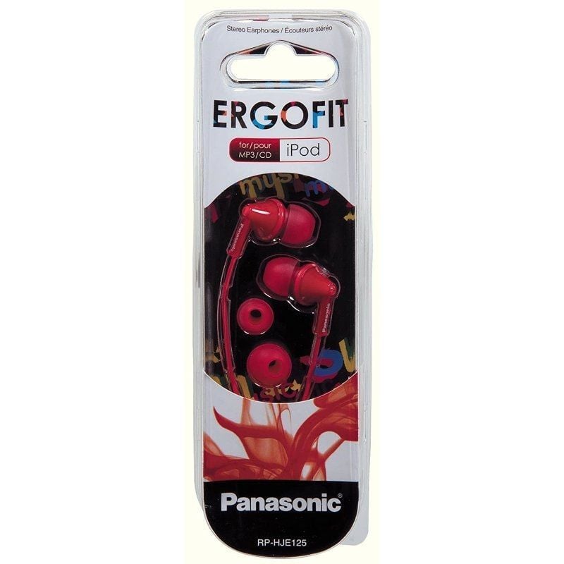 Panasonic Rp-hje125 Auscultadores Intra-auriculares / Ficha 3.5 / Vermelho