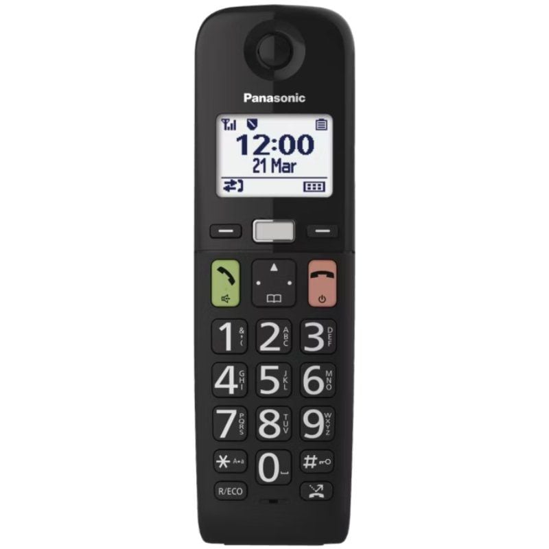 Telefone sem Fios Panasonic Kx-tgu112exb / Embalagem DUO / Preto