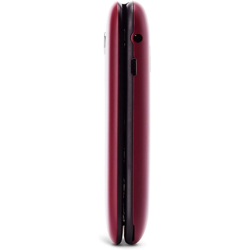 Telemóvel Panasonic Kx-tu400exr para Seniores / Vermelho Maroon