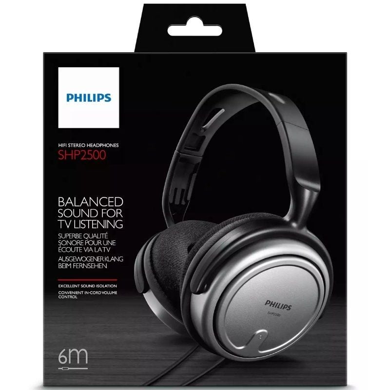 Philips SHP2500 Auscultadores / 10 / 3,5 Jack / Cinzento