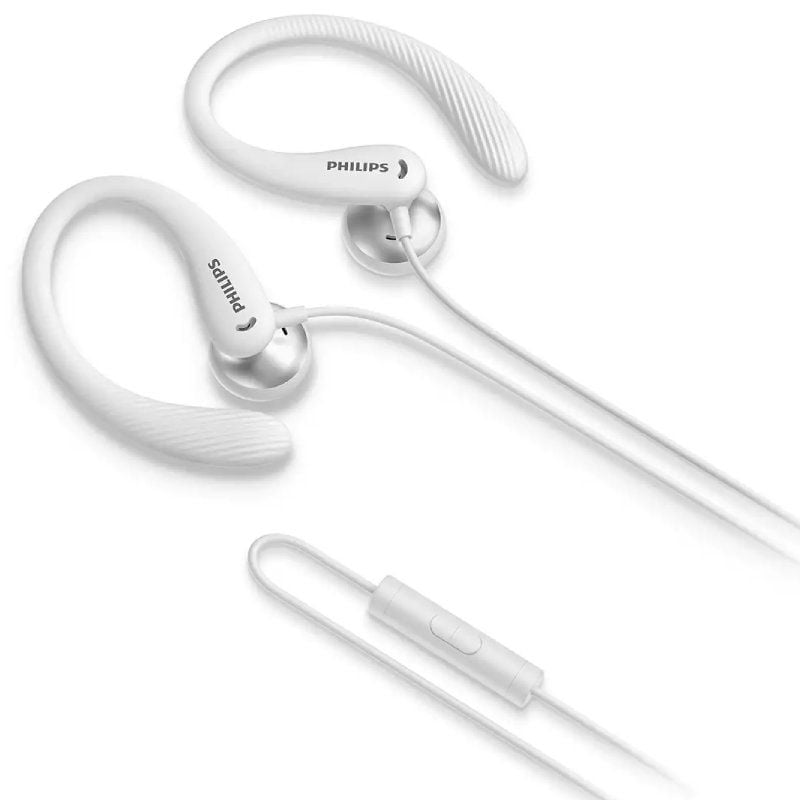 Philips TAA1105WT Auscultadores Desportivos / com Microfone / Jack 3.5 / Branco