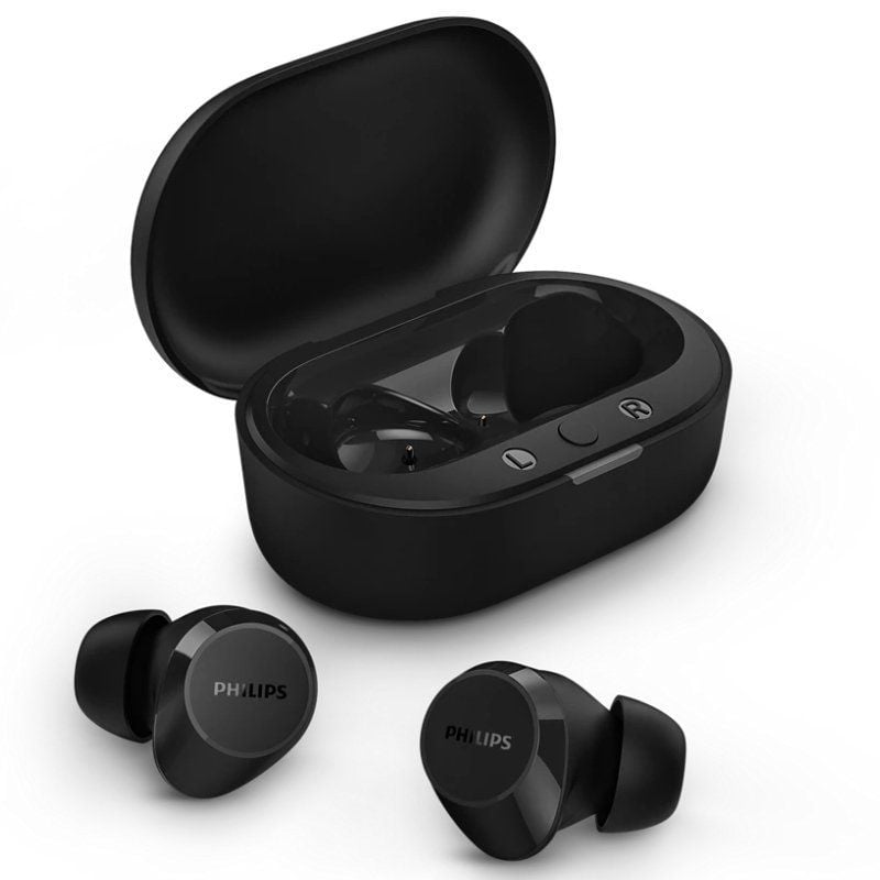 Auricular Bluetooth Philips TAT1209 com Estojo de Carregamento / 6h de Autonomia / Preto
