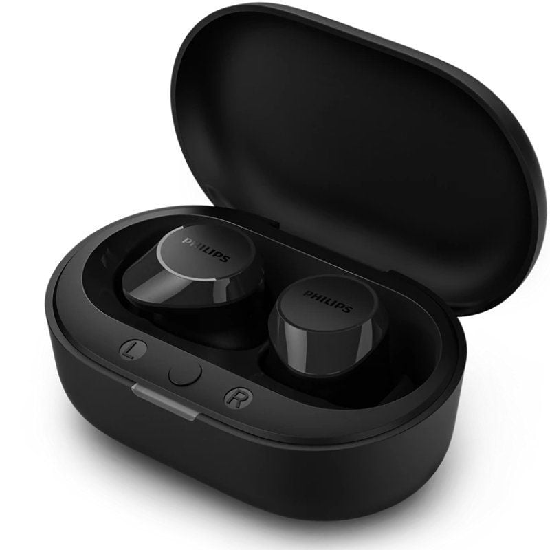 Auricular Bluetooth Philips TAT1209 com Estojo de Carregamento / 6h de Autonomia / Preto